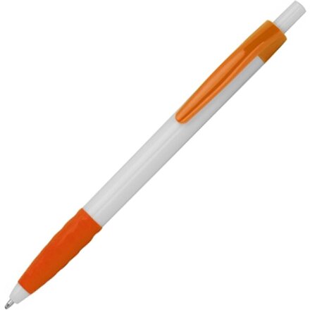 Ручка "Newport" глянцевый белый/оранжевый