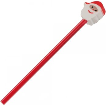 Карандаш простой "Deer" с ластиком, красный