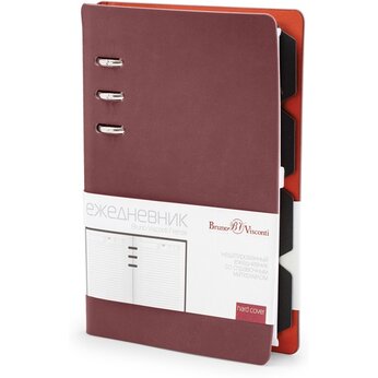 Ежедневник недатированный «Firenze» А5, бордовый