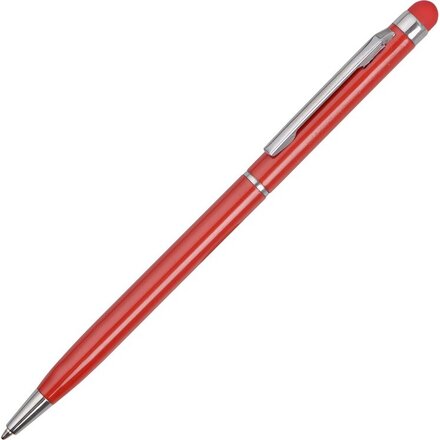 Ручка шариковая автоматическая "Jucy" красный/серебристый