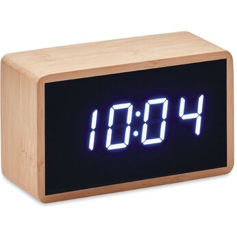 Часы-будильник настольные "Miri Clock" светло-коричневый