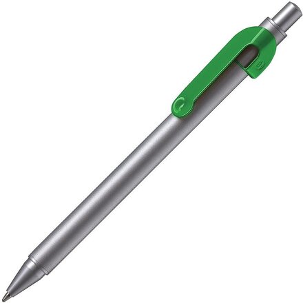 Ручка шариковая автоматическия "Snake" серебристый/зеленый