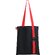 Сумка для покупок  "Superbag black" с ремувкой "4sb", черный/красный 199 C