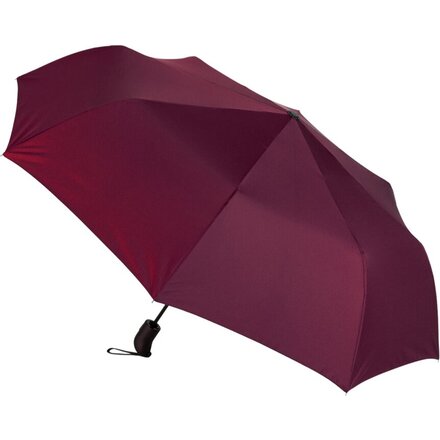 Зонт-полуавтомат Roof с куполом из переработанного пластика, бургунди 7421C