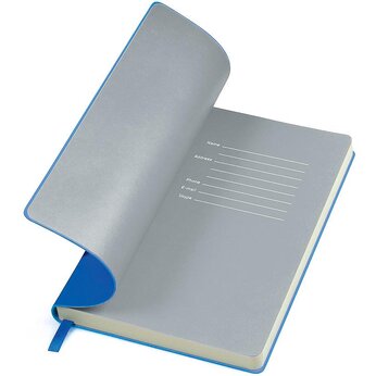 Блокнот "Funky" синий/серый