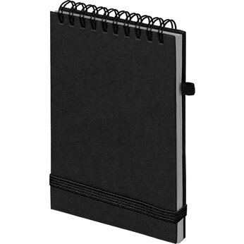 Блокнот "Memo" на спирали, черный