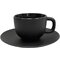 Чашка с блюдцем "Frozen" черный