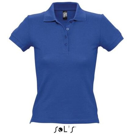 Рубашка-поло женская "People" 210, 3XL, ярко-синий