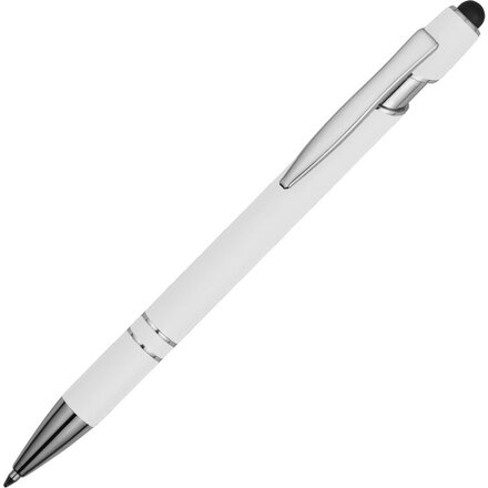 Ручка шариковая автоматическая "Sway" белый/серебристый