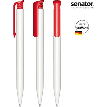 Ручка шариковая автоматическая "Super Hit Polished Basic" белый/красный