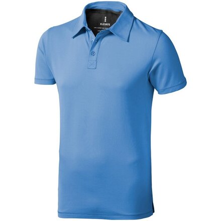Рубашка-поло мужская "Markham" 200, M, голубой/антрацит