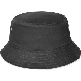 Панама с контрастной окантовкой , темно-серый/белый