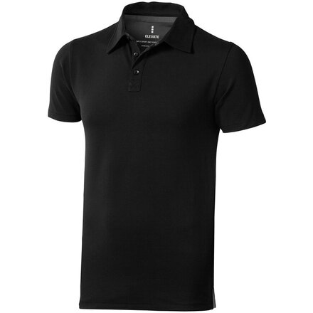 Рубашка-поло мужская "Markham" 200, M, черный/антрацит