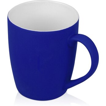 Кружка с покрытием soft-touch C1, синий