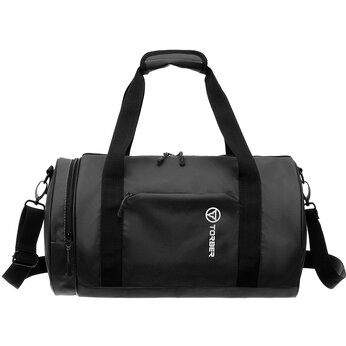 Сумка спортивная TORBER Mobi, чёрный, полиэстер 900D с PU покрытием, 45 х 25 х 25 см