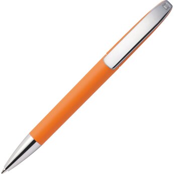 Ручка шариковая автоматическая "View GOM C CR" оранжевый/серебристый