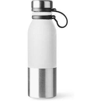Бутылка ALKE из стали 304 с двухцветным корпусом, 850 мл, серебристый/белый