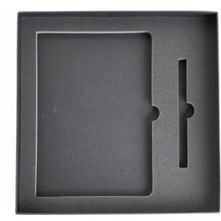 Коробка подарочная с ложементом, 2 предмета, черный