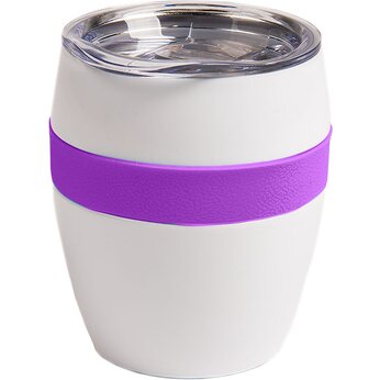 Кружка термическая "Line" белый/фиолетовый