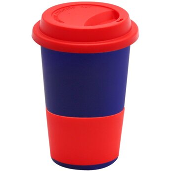 Кружка "Magic To Go" софт-тач, темно-синий/красный