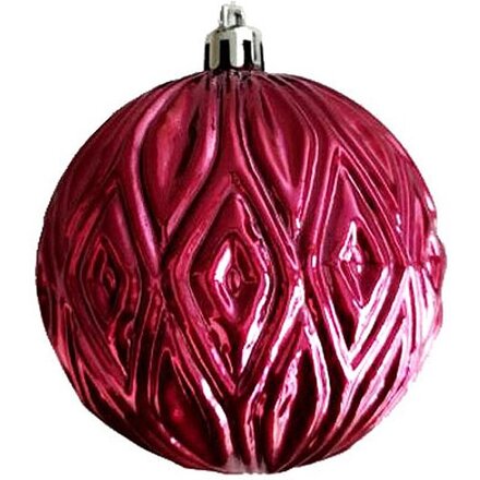 Новогоднее подвесное украшение из полистирола / 8x8x8см, красный