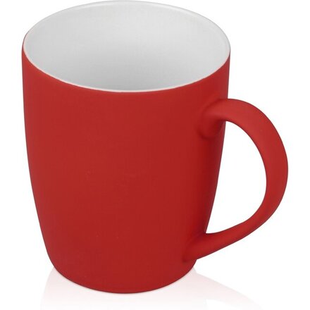 Кружка с покрытием soft-touch C1, красный