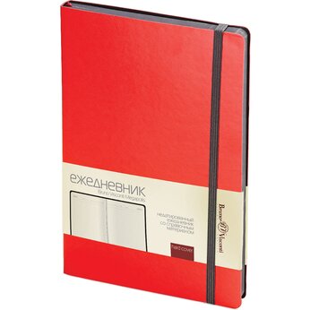 Ежедневник недатированный «Megapolis Soft» А5, красный
