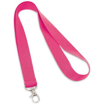 Тесьма с карабином для бэджа "94405" розовый