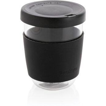 Стакан "Ukiyo" с крышкой и держателем, черный
