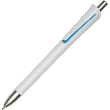 Ручка шариковая автоматическая "Oregon" белый/голубой
