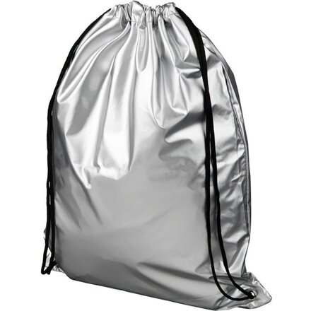 Рюкзак-мешок "Oriole" блестящий серебристый