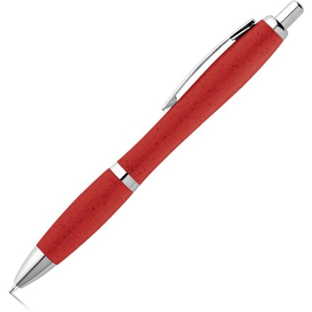 Ручка шариковая автоматическая "Terry" красный/серебристый