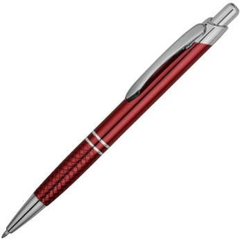 Ручка шариковая «Кварц», красный/серебристый