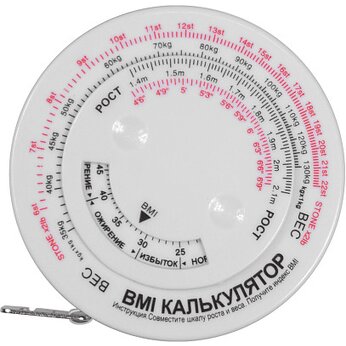 Рулетка для измерения индекса массы тела "Tools Healthy Lifestyle", белый