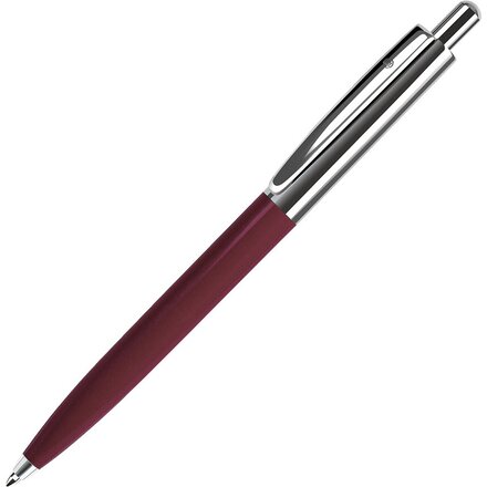 Ручка шариковая автоматическая "Business" бордовый/серебристый