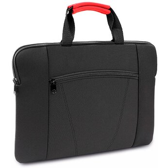 Сумка-кейс для документов "XENAC", черный/красный