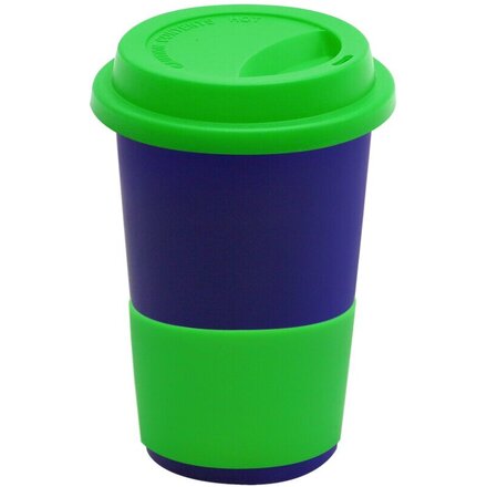 Кружка "Magic To Go" софт-тач, темно-синий/зеленый