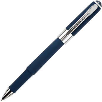 Ручка пластиковая шариковая «Monaco», темно-синий/серебристый