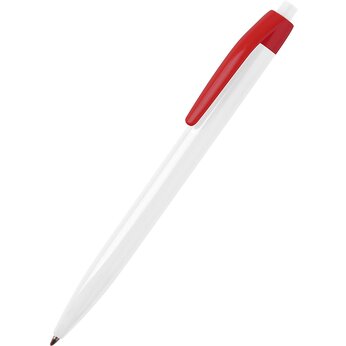 Ручка шариковая автоматическая "Pim", белый/красный