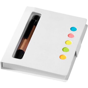 Набор "Expose": стикеры, бумага для заметок и ручка, белый