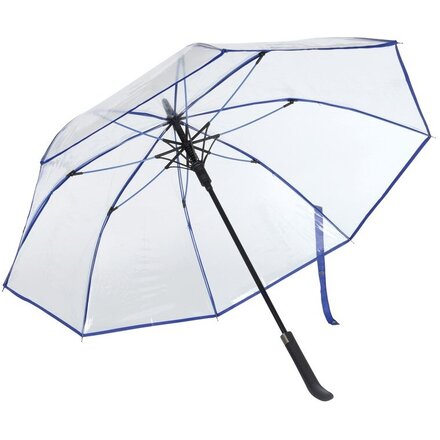 Зонт-трость "Vip" прозрачный/синий