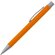 Ручка шариковая автоматическая "Abu Dhabi" софт-тач, оранжевый/серебристый