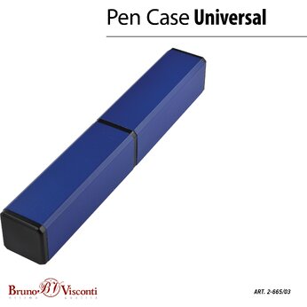 Футляр-тубус для ручки "2-665", синий/черный