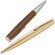 Ручка шариковая автоматическая "Elegance Wood" коричневый/серебристый