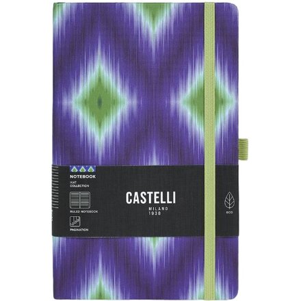 Блокнот "Ikat blue emerald" А5, синий/зеленый