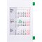 Календарь настольный "9510" 2026-2027, белый/зеленый