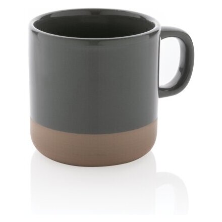 Кружка "P434.112", серый/натуральный