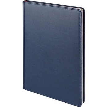 Ежедневник недатированный "Sidney Nebraska" синий, срез серебристый