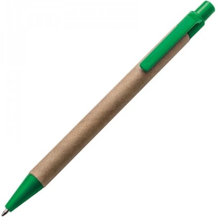 Ручка шариковая автоматическая "Bristol" коричневый/зеленый