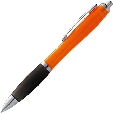 Ручка шариковая автоматическая "Nash" оранжевый/черный/серебристый